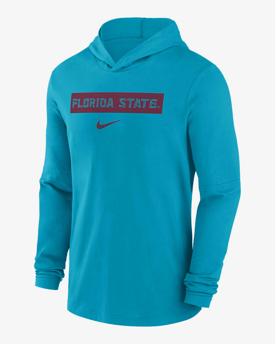 Florida State Seminoles Sideline Men s Nike Dri FIT College Long Sleeve Hooded Top. Nike